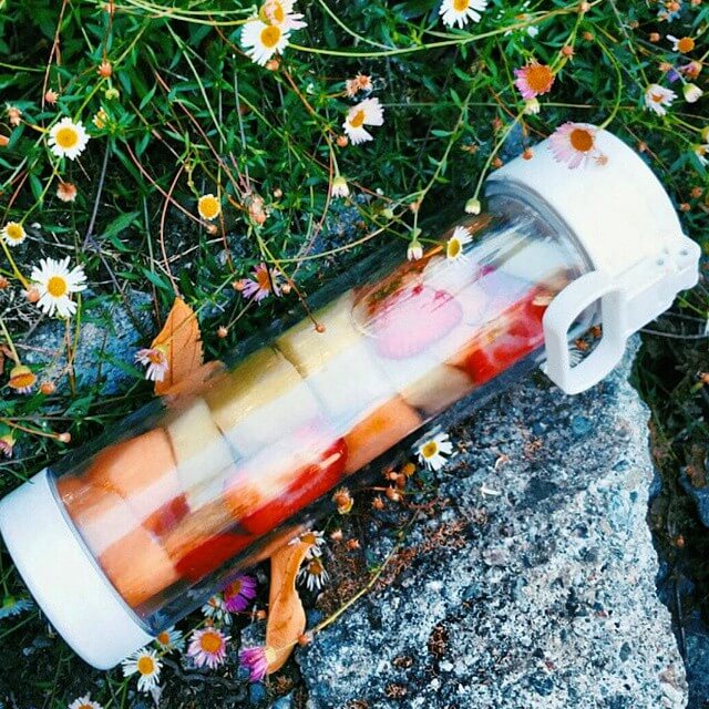Glasstic with Fruit Infused Water